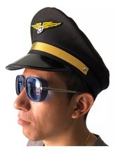 Gorro Sombrero Capitán Aviador Marinero Complemento Disfraz Halloween